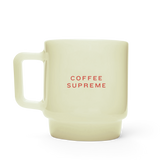 Coffee Supreme Olde Milk-glass Japanese Mug