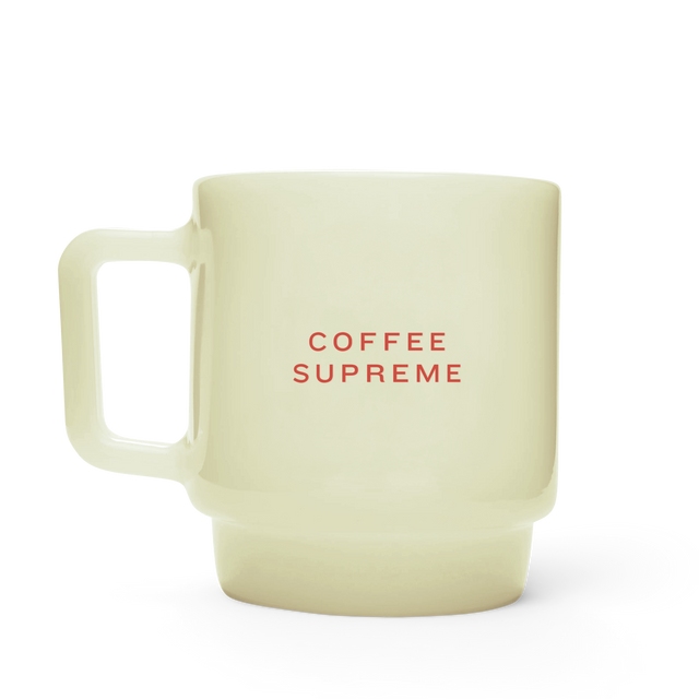 Coffee Supreme Olde Milk-glass Japanese Mug