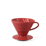 Hario V60 2 cup coffee dripper, red