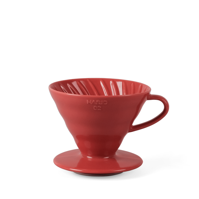 Hario V60 2 cup coffee dripper, red