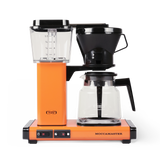 Technivorm Moccamaster coffee maker with glass carafe in orange