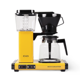 Technivorm Moccamaster coffee maker with glass carafe in yellow