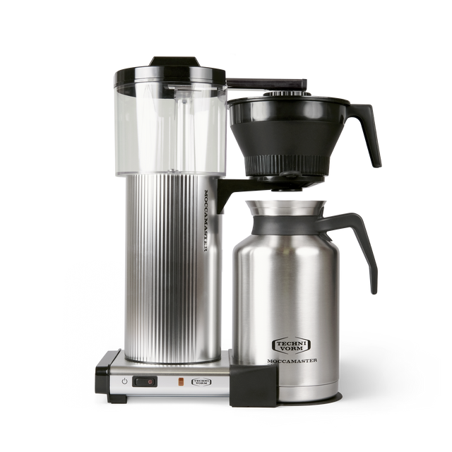Technivorm Moccamaster Grand coffee maker with thermal carafe in silver